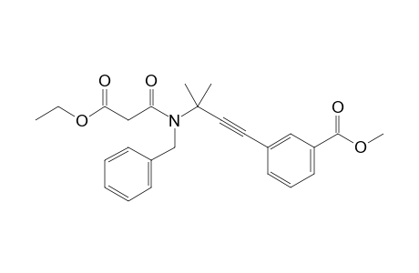 3-{3-[Benzyl(2-ethoxycarbonylacetyl)amino]-3-methylbut-1-ynyl}benzoic acid methyl ester