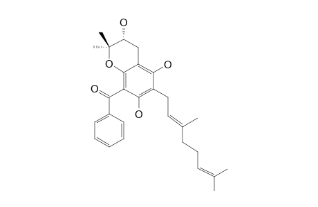 OTOGIRININ-G;8-BENZOYL-2,2-DIMETHYL-6-[(E)-3,7-DIMETHYL-2,6-OCTADIENYL)-3,5,7-TRIHYDROXYCHROMANE