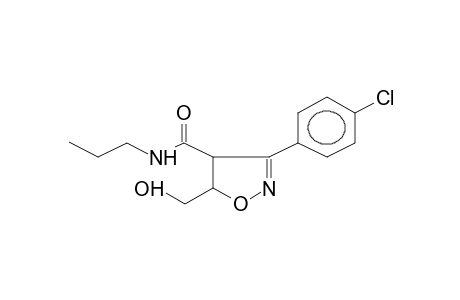 3-(4-CHLOROPHENYL)-4-PROPYLCARBAMOYL-5-HYDROXYMETHYLISOXAZOLINE
