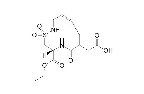 Ethyl 4-carboxylmethyl-2,9-diaza-10-thia-3,10,10-trioxocycloundec-6-ene-1R-carboxylate