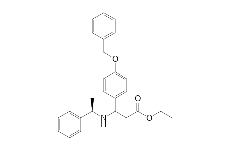 Ethyl 3-(4'-benzyloxyphenyl)-3-[N-(R)-1-phenylethylamino]propanoate