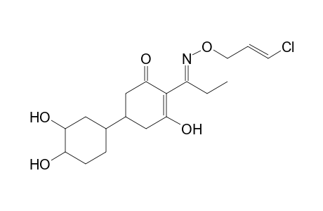 2-Cyclohexen-1-one, 2-[1-[[(3-chloro-2-propenyl)oxy]imino]propyl]-5-(3,4-dihydroxycyclohexyl)-3-hydroxy-