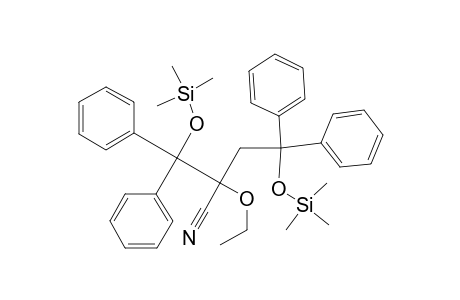 2-{ Diphenyl [(trimethylsilyl)oxy] methyl }-2-ethoxy-4,4-diphenyl-4-[(trimethylsilyl)oxy] butane nitrile