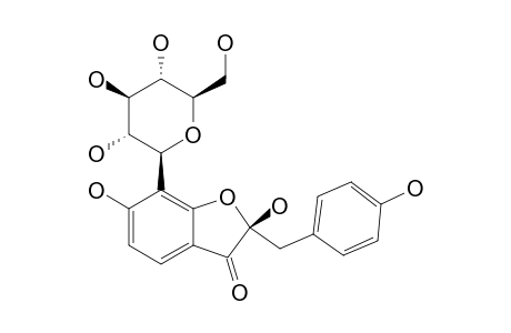 MARSUPOSIDE;2-HYDROXY-2-PARA-HYDROXYBENZYL-3-(2H)-6-HYDROXYBENZOFURANONE-7-C-BETA-D-GLUCOPYRANOSIDE