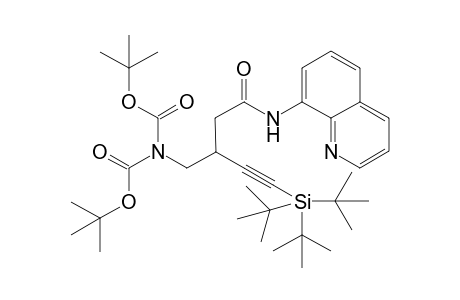 Tert-Butyl benzyl(2-(2-oxo-2-(8-quinolinylamino)ethyl)-4-(triisopropylsilyl)-3-butynyl)carbamate