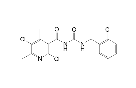 2,5-bis(chloranyl)-N-[(2-chlorophenyl)methylcarbamoyl]-4,6-dimethyl-pyridine-3-carboxamide