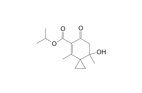 8-Hydroxy-4,8-dimethyl-6-oxo-5-spiro[2.5]oct-4-enecarboxylic acid propan-2-yl ester