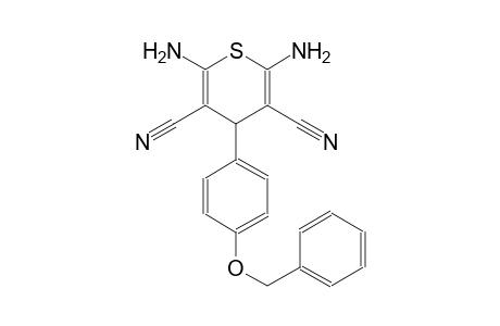 4H-thiopyran-3,5-dicarbonitrile, 2,6-diamino-4-[4-(phenylmethoxy)phenyl]-