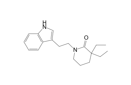 3,3-Diethyl-1-[2-(1H-indol-3-yl)ethyl]-2-piperidinone