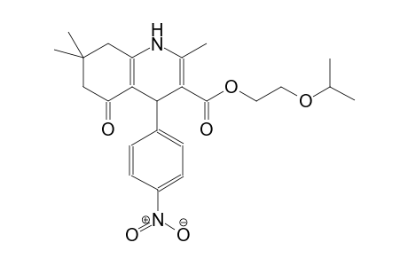 3-quinolinecarboxylic acid, 1,4,5,6,7,8-hexahydro-2,7,7-trimethyl-4-(4-nitrophenyl)-5-oxo-, 2-(1-methylethoxy)ethyl ester