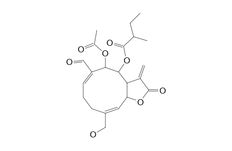 9-ALPHA-ACETYLOXY-8-BETA-(2-METHYLBUTANOYLOXY)-14-OXO-(4Z)-ACANTHOSPERMOLIDE