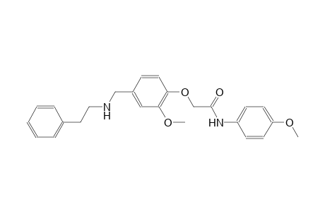 N-(4-methoxyphenyl)-2-(2-methoxy-4-{[(2-phenylethyl)amino]methyl}phenoxy)acetamide