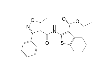 ethyl 2-{[(5-methyl-3-phenyl-4-isoxazolyl)carbonyl]amino}-4,5,6,7-tetrahydro-1-benzothiophene-3-carboxylate