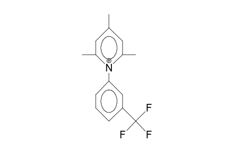 1-(3-Trifluoromethyl-phenyl)-2,4,6-trimethyl-pyridinium cation