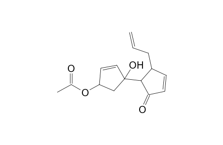 3-Allyl-2-[1-hydroxy-4-acetoxycyclopent-2-enyl]cyclopent-4-enone