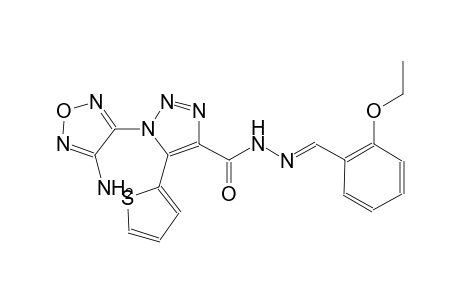1-(4-amino-1,2,5-oxadiazol-3-yl)-N'-[(E)-(2-ethoxyphenyl)methylidene]-5-(2-thienyl)-1H-1,2,3-triazole-4-carbohydrazide