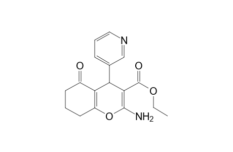 Ethyl 2-amino-5-oxo-4-(3-pyridinyl)-5,6,7,8-tetrahydro-4H-chromene-3-carboxylate