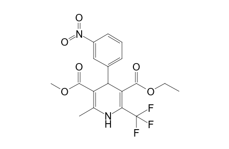 2-Methyl-4-(3-nitrophenyl)-6-(trifluoromethyl)-1,4-dihydropyridine-3,5-dicarboxylic acid O5-ethyl ester O3-methyl ester
