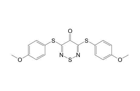 3,5-Bis(4-Methoxyphenylthio)-4H-1,2,6-thiadiazin-4-one