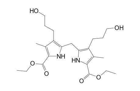 5-[[5-carbethoxy-3-(3-hydroxypropyl)-4-methyl-1H-pyrrol-2-yl]methyl]-4-(3-hydroxypropyl)-3-methyl-1H-pyrrole-2-carboxylic acid ethyl ester
