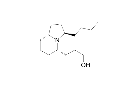 (3R,5S,8aR)-3-Butyl-5-(3-hydroxypropyl)octahydroindolidine[(-)indolizine 239AB(-)-3]