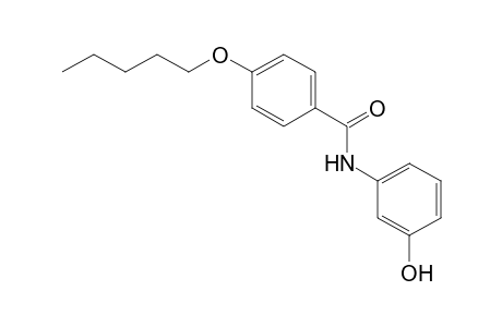 Benzamide, N-(3-hydroxyphenyl)-4-(pentyloxy)-