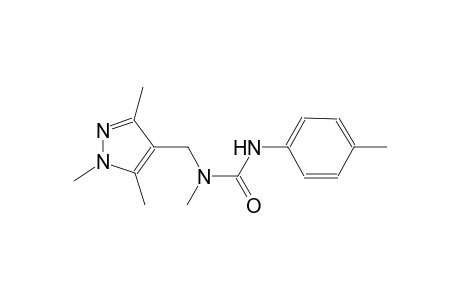 N-methyl-N'-(4-methylphenyl)-N-[(1,3,5-trimethyl-1H-pyrazol-4-yl)methyl]urea