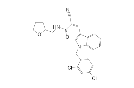 2-propenamide, 2-cyano-3-[1-[(2,4-dichlorophenyl)methyl]-1H-indol-3-yl]-N-[(tetrahydro-2-furanyl)methyl]-, (2Z)-