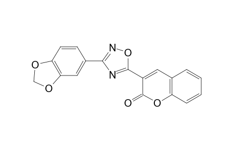 2H-1-Benzopyran-2-one, 3-[3-(1,3-benzodioxol-5-yl)-1,2,4-oxadiazol-5-yl]-