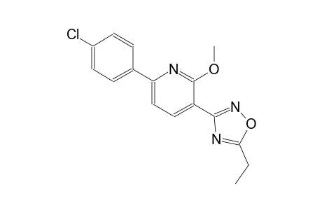 6-(4-chlorophenyl)-3-(5-ethyl-1,2,4-oxadiazol-3-yl)-2-methoxypyridine
