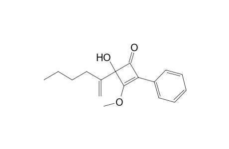 4-(1-n-Butylethenyl)-4-hydroxy-3-methoxy-2-phenyl-2-cyclobuten-1-one