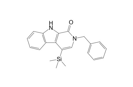 2-Benzyl-4-trimethylsilyl-2,9-dihydro-1H-.beta.-carbolin-1-one