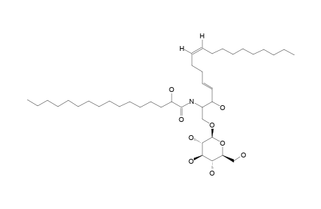 1-O-BETA-D-GLUCOPYRANOSYL-(2S,3R,4E,8Z)-2-N-(2'-HYDROXYPALMITOYL)-OCTADECASPHINGA-4,8-DIENINE