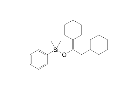 2-Cyclohexyl-1-cyclohexylidene-1-[dimethyl(phenyl)siloxy]ethane