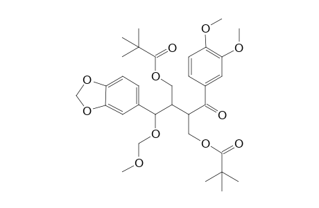 2,3-bis[(Pivaloyloxy)methyl]-1-(methoxymethoxy)-1-(3',4'-methylenedioxyphenyl)-3-(3",4"-dimethoxybenzoyl)-propane