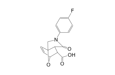 10-Oxa-3-azatricyclo[5.2.1.0(1,5)]dec-8-ene-6-carboxylic acid, 3-(4-fluorophenyl)-4-oxo-