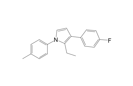 2-Ethyl-3-(4-fluorophenyl)-N-p-tolylpyrrole