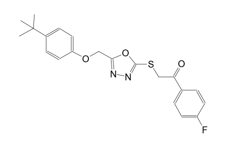 2-({5-[(4-tert-butylphenoxy)methyl]-1,3,4-oxadiazol-2-yl}sulfanyl)-1-(4-fluorophenyl)ethanone