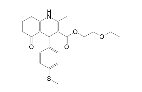 3-quinolinecarboxylic acid, 1,4,5,6,7,8-hexahydro-2-methyl-4-[4-(methylthio)phenyl]-5-oxo-, 2-ethoxyethyl ester