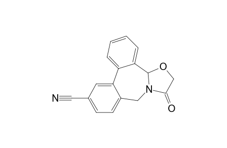 7,9-Dihydro-7-oxo-6H-dibenz[c,e]oxazolo[3,2-a]azepine-12-carbonitrile