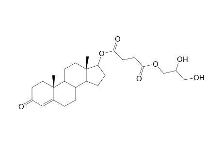 1-Glyceryl 3-(3'-oxo-4'-androsten-17.beta.-oxycarbonyl)-propionate