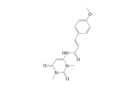 (2E)-N-(1,3-dimethyl-2,6-dioxo-1,2,3,6-tetrahydro-4-pyrimidinyl)-3-(4-methoxyphenyl)-2-propenamide
