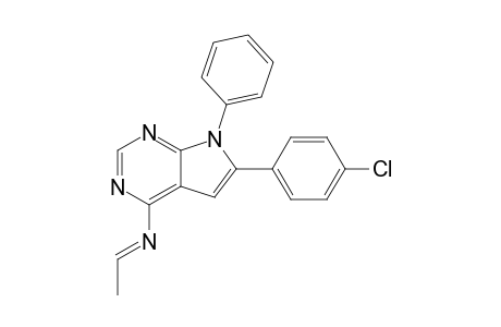 6-(4-chlorophenyl)-N-ethylidene-7-phenyl-7H-pyrrolo[2,3-d]pyrimidin-4-amine