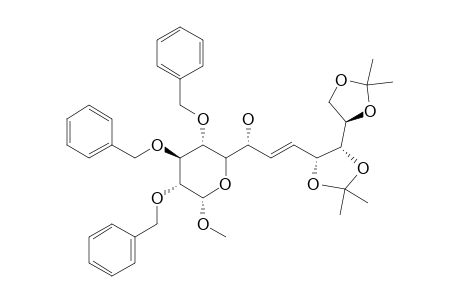 METHYL-2,3,4-TRI-O-BENZYL-7,8-DIDEOXY-9,10:11,12-DI-O-ISOPROPYLIDENE-D-GLUCO-DODEC-7-(E)-ENO-1,5-PYRANOSIDE