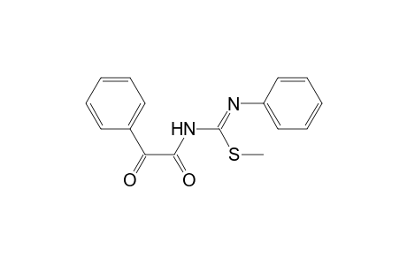 Carbamimidothioic acid, N-(oxophenylacetyl)-N'-phenyl-, methyl ester