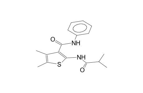 2-isobutanoylamido-3-phenylcarbamoyl-4,5-dimethylthiophene
