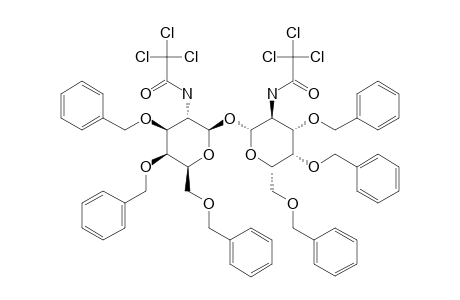 #49;(3,4,6-TRI-O-BENZYL-2-DEOXY-2-TRICHLOROACETAMIDO-ALPHA-D-GALACTOPYRANOSYL)-(1<->1)-3,4,6-TRI-O-BENZYL-2-DEOXY-2-TRICHLOROACETAMIDO-BETA-D-GALACTOPYRANOSIDE