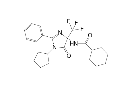 N-[1-cyclopentyl-5-oxo-2-phenyl-4-(trifluoromethyl)-4,5-dihydro-1H-imidazol-4-yl]cyclohexanecarboxamide