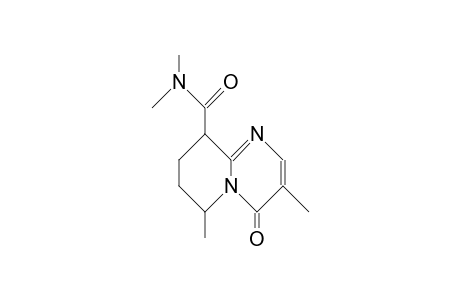 3,6-Dimethyl-9-(dimethyl-carbamoyl)-6,7,8,9-tetrahydro-4H-pyrido(1,2-A)pyrimidin-4-one