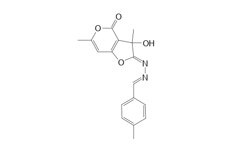 (2Z)-2,3-Dihydro-3-hydroxy-3,6-dimethyl-2-[(2E)-(4-methylbenzylidene)hydrazinylidene]-4H-furo[3,2-c]pyran-4-one